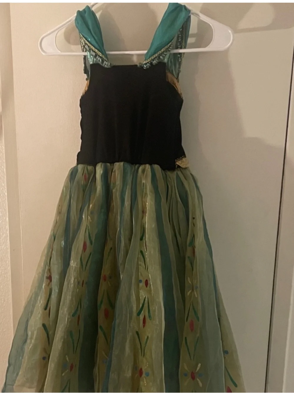 Disney Frozen Anna Coronation Costume Dress Girls Size 4 Princess Halloween